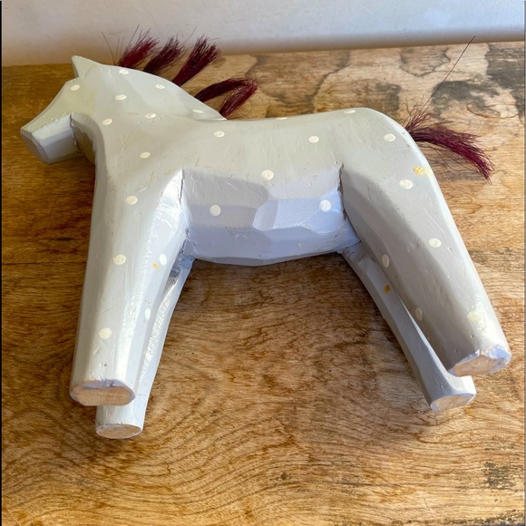 SWEDISH DALA STYLE w/Real HORSE Hair Handmade 14” - Picture 5 of 13